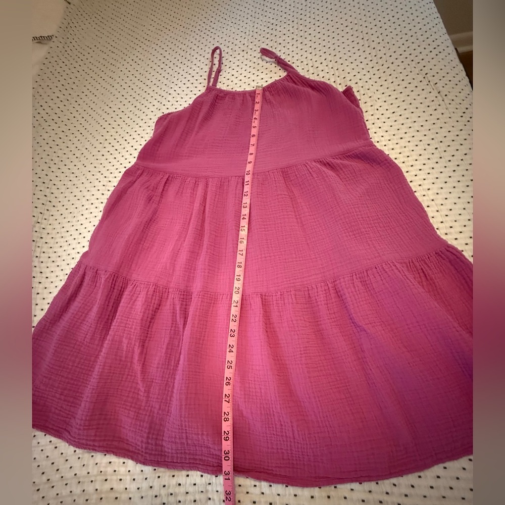 Universal Thread Fuchsia Pink Tiered Spaghetti Strap Dress - Picture 5 of 6
